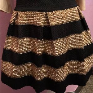 Black and gold skirt